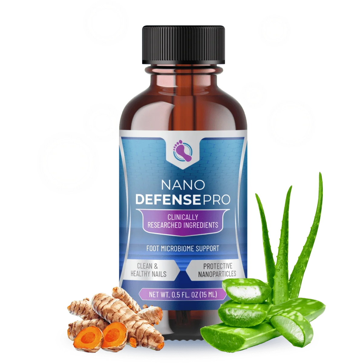 NanoDefense Pro Nail Skin Health Support — Front Label